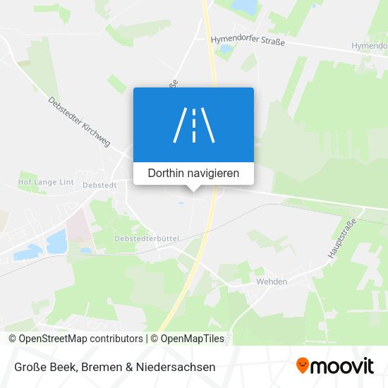 Große Beek Karte