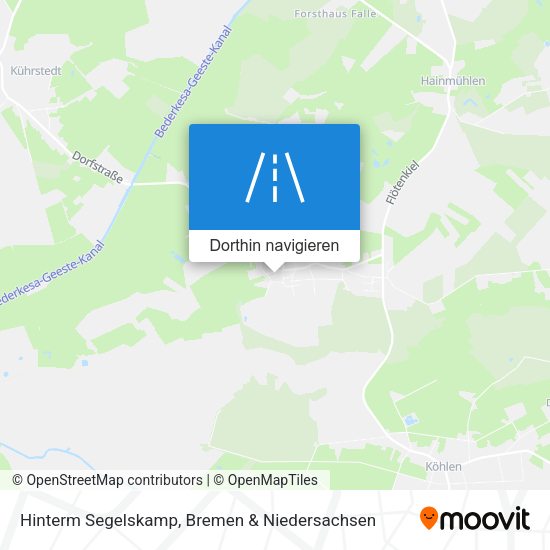 Hinterm Segelskamp Karte