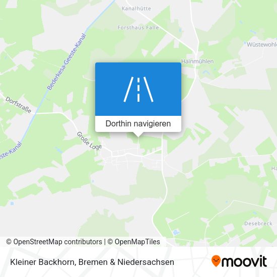 Kleiner Backhorn Karte
