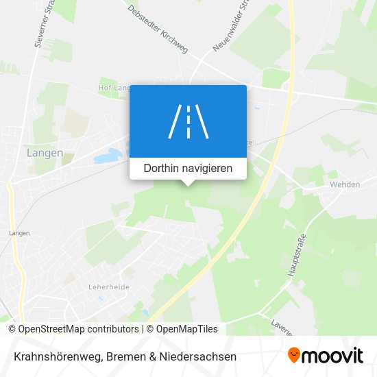 Krahnshörenweg Karte