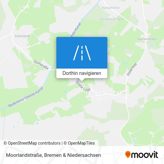 Moorlandstraße Karte