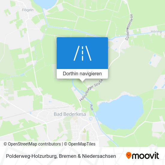 Polderweg-Holzurburg Karte