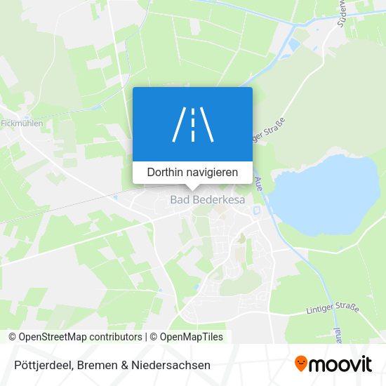 Pöttjerdeel Karte