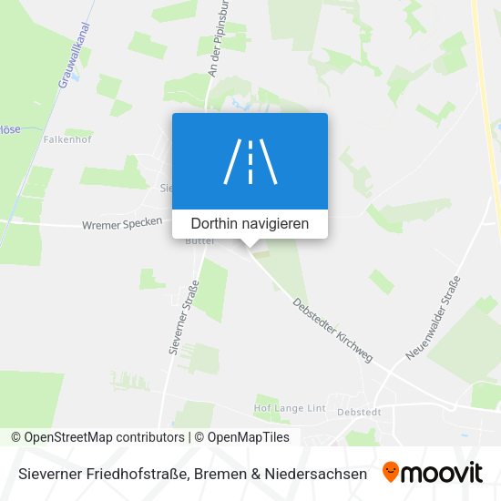 Sieverner Friedhofstraße Karte