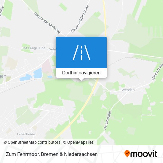 Zum Fehrmoor Karte