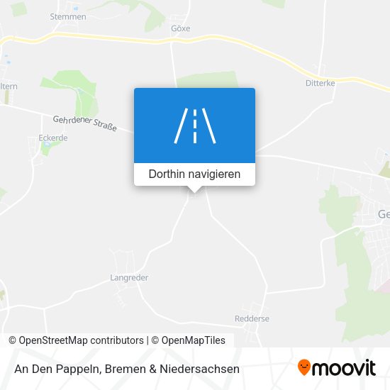 An Den Pappeln Karte