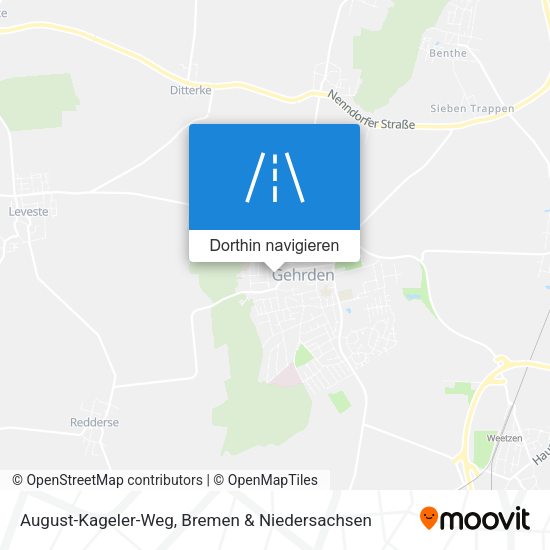 August-Kageler-Weg Karte