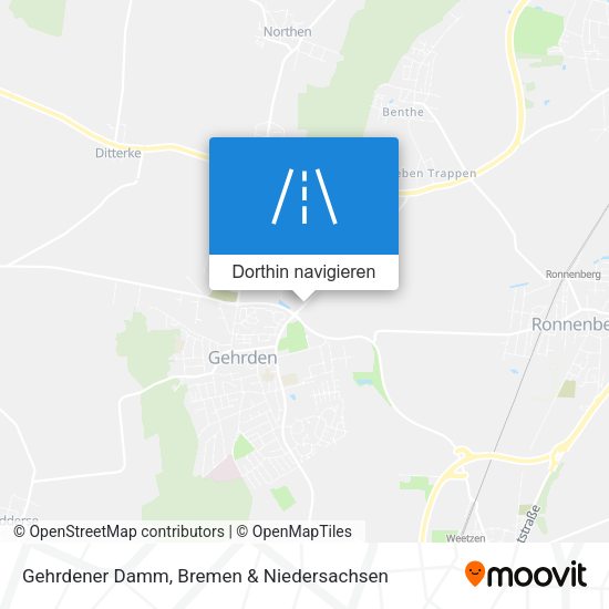 Gehrdener Damm Karte