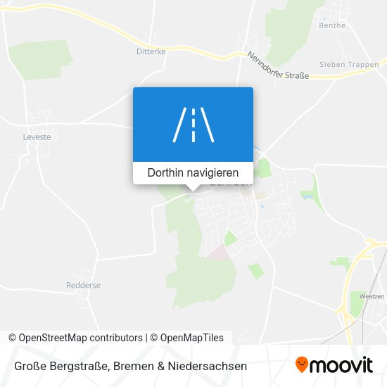Große Bergstraße Karte