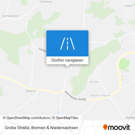 Große Straße Karte
