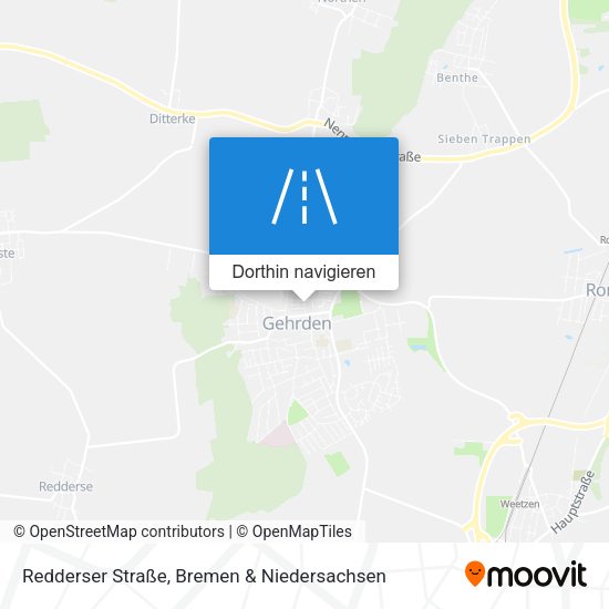 Redderser Straße Karte