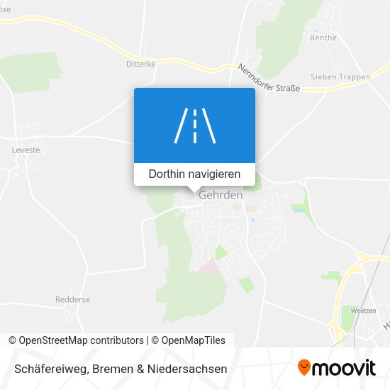 Schäfereiweg Karte