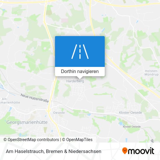 Am Haselstrauch Karte