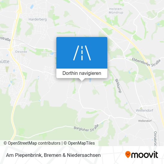 Am Piepenbrink Karte
