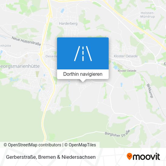 Gerberstraße Karte