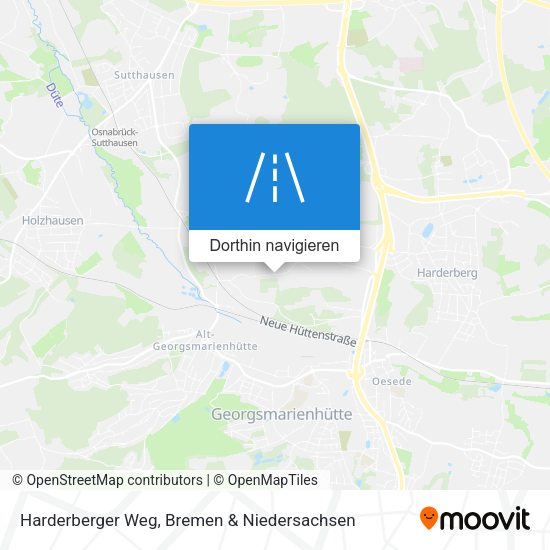 Harderberger Weg Karte