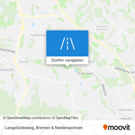 Langstücksweg Karte