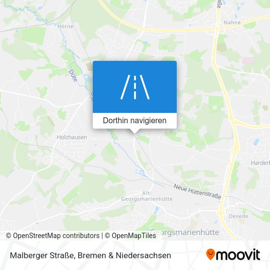 Malberger Straße Karte