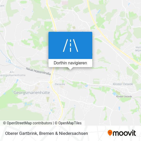 Oberer Gartbrink Karte