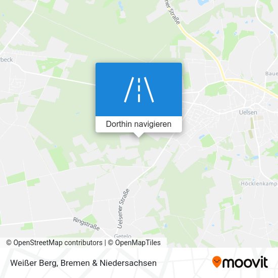 Weißer Berg Karte