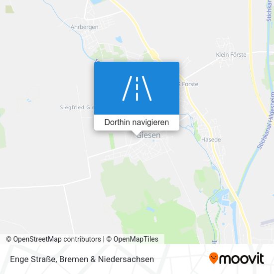 Enge Straße Karte