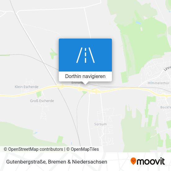 Gutenbergstraße Karte