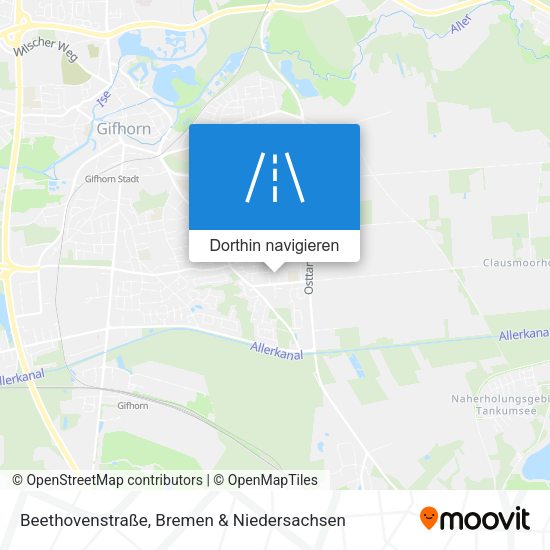 Beethovenstraße Karte