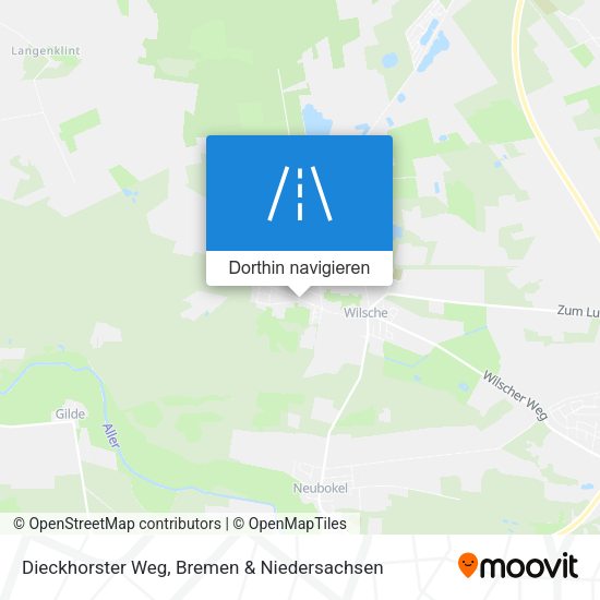Dieckhorster Weg Karte