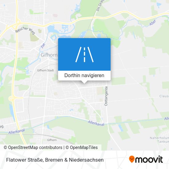 Flatower Straße Karte