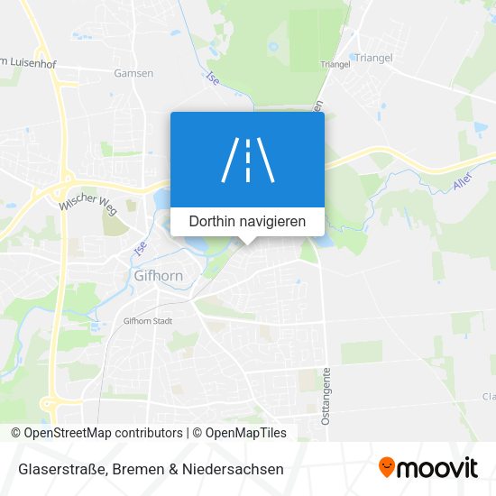 Glaserstraße Karte