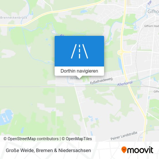 Große Weide Karte