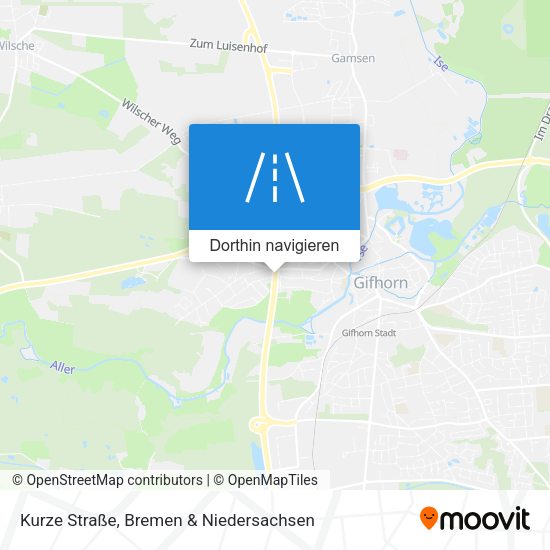 Kurze Straße Karte