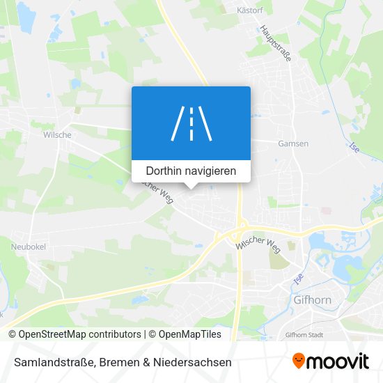 Samlandstraße Karte