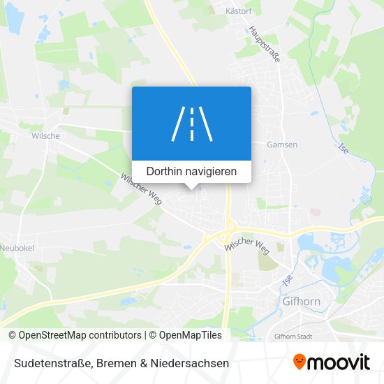 Sudetenstraße Karte