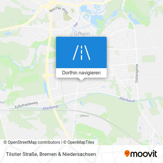 Tilsiter Straße Karte