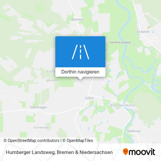 Humberger Landsweg Karte