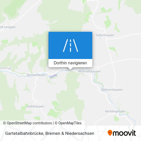 Gartetalbahnbrücke Karte