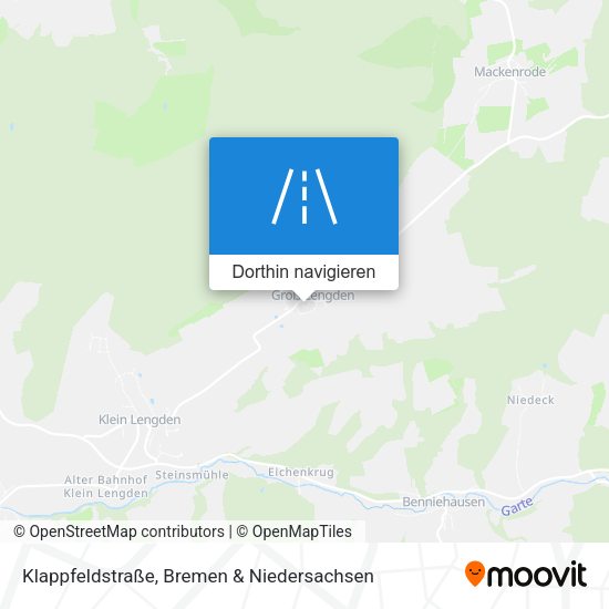 Klappfeldstraße Karte