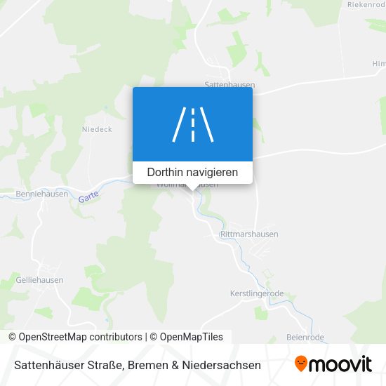 Sattenhäuser Straße Karte