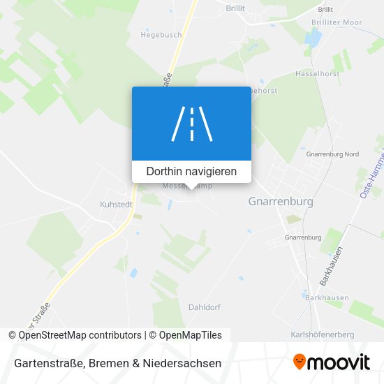 Gartenstraße Karte