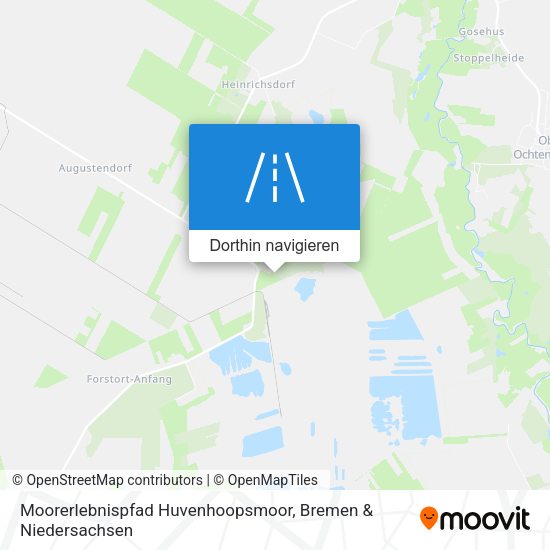 Moorerlebnispfad Huvenhoopsmoor Karte