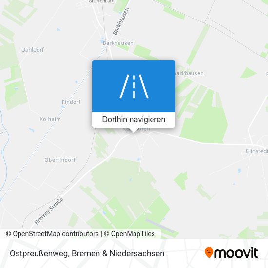 Ostpreußenweg Karte