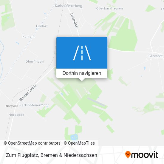 Zum Flugplatz Karte