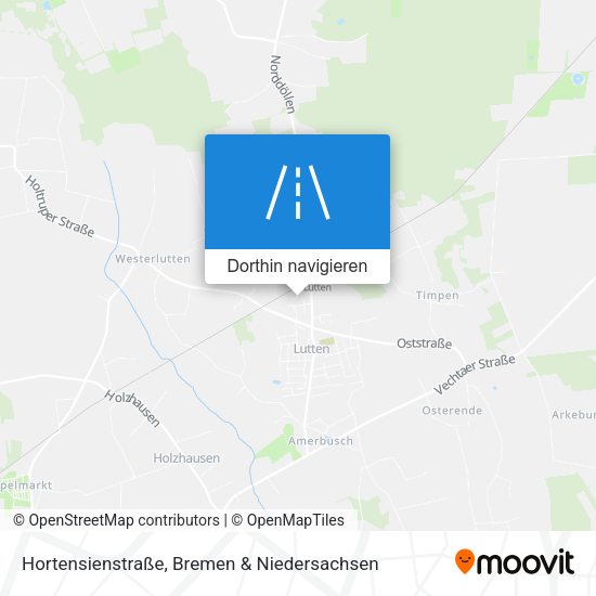 Hortensienstraße Karte