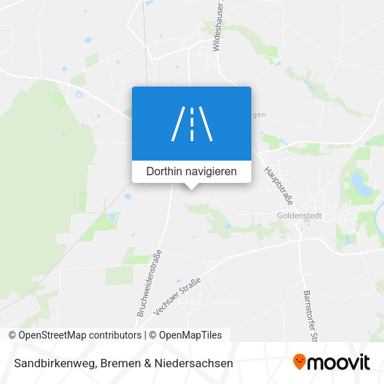 Sandbirkenweg Karte