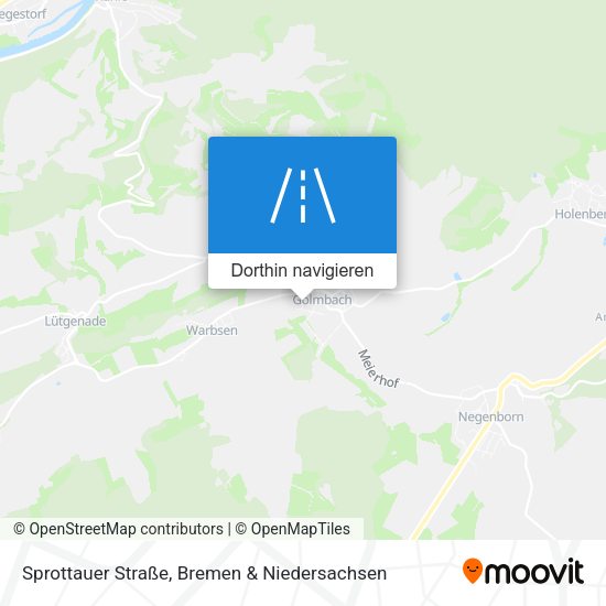 Sprottauer Straße Karte