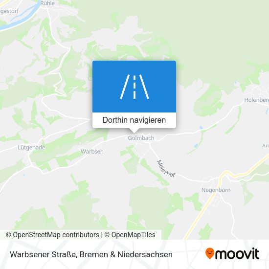 Warbsener Straße Karte