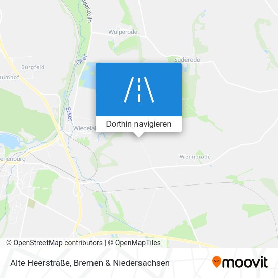 Alte Heerstraße Karte