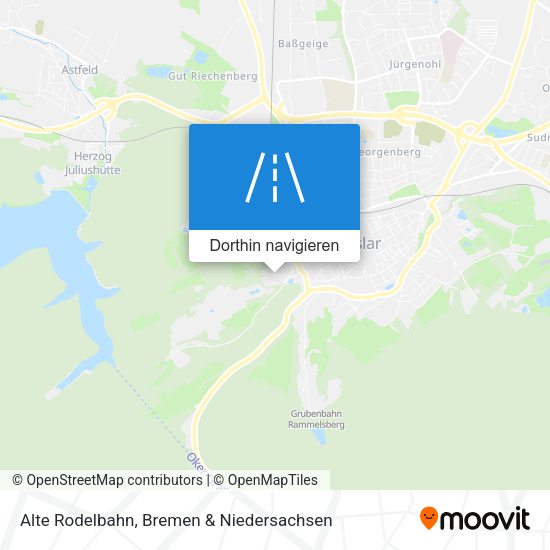 Alte Rodelbahn Karte