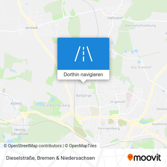 Dieselstraße Karte